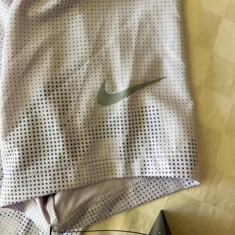 Women's Nike Golf Polo Dry fit Shirt/Top/Blouse Grey/White clr Short slvs Size L - Picture 9 of 12